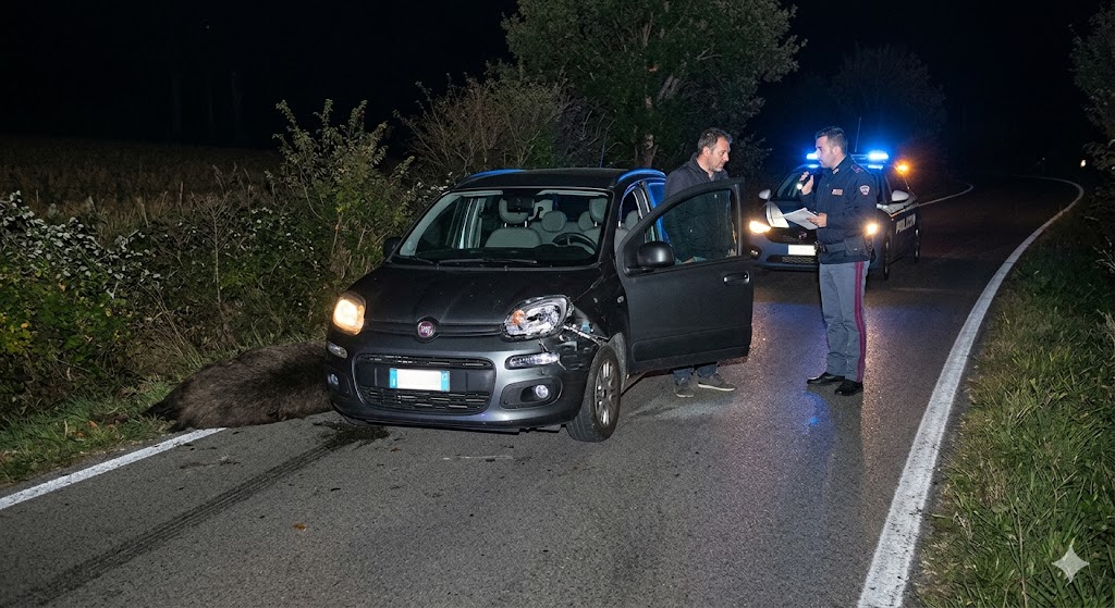incidente cinghiale